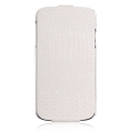 Чехол блокнот Borofone Crocodile Series для Samsung Galaxy S4 с флипом (белый)